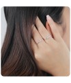 Dot Style Silver Ring NSR-3249